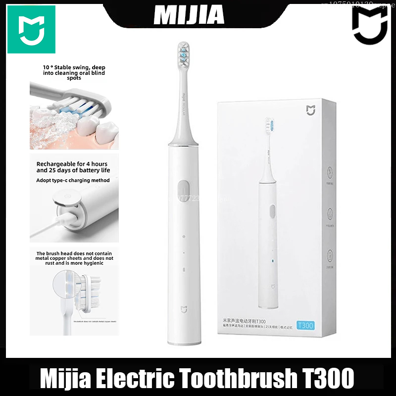 Teeth Whitening Toothbrush - Электрическая зубная щетка Mijia T300 с