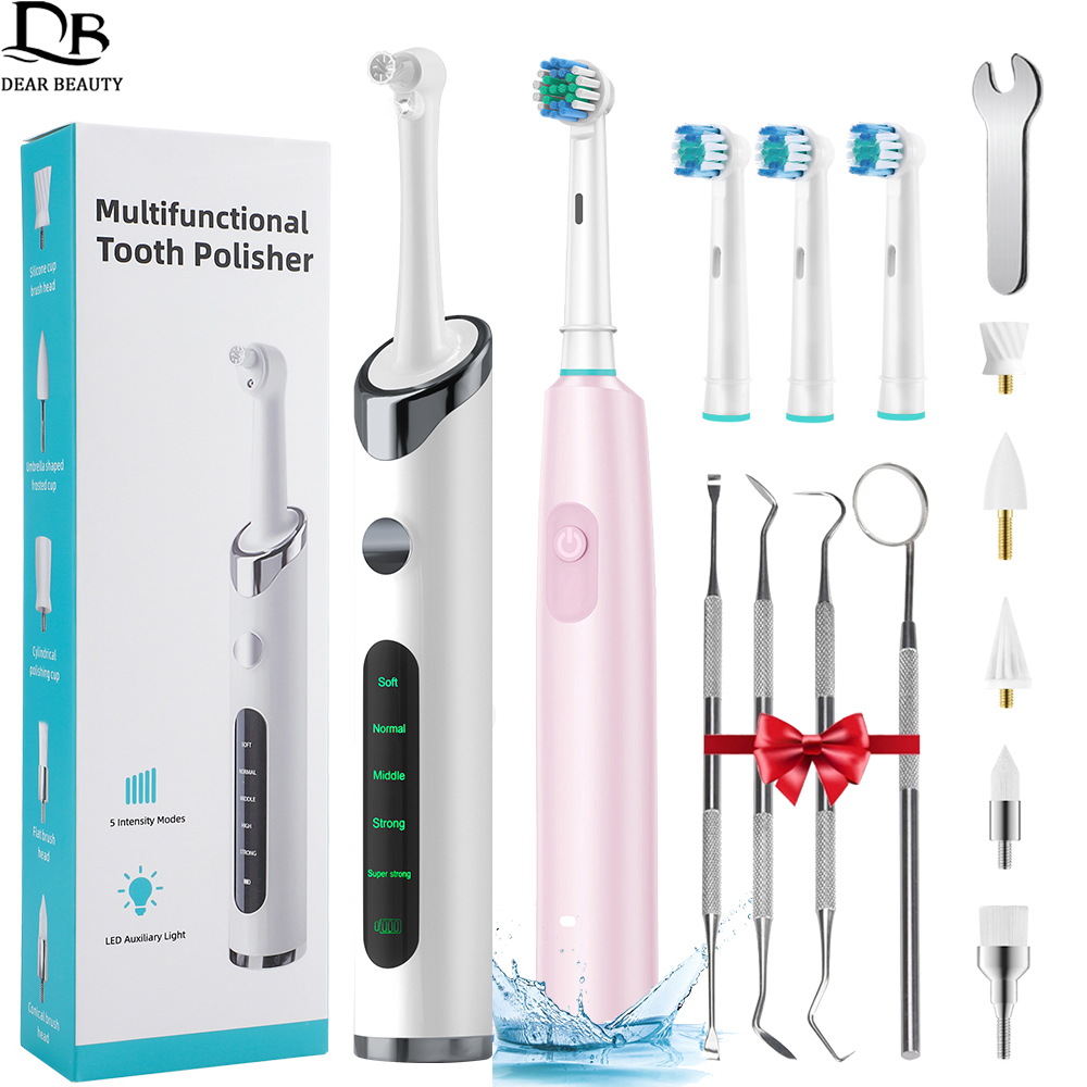 Teeth Whitening Toothbrush - Электрический полировщик зубов, зубной скалер, перезаряжаемая