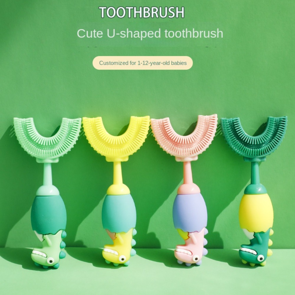 Teeth Whitening Toothbrush - Детская зубная щетка, U-образная, 360 градусов,