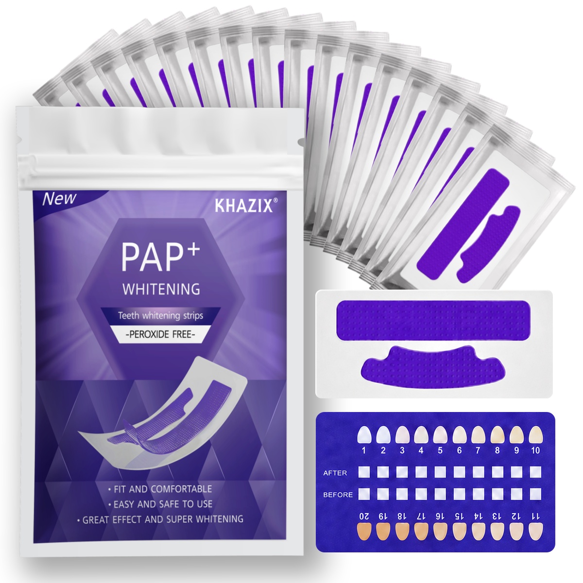 Teeth Whitening Strips Crest - 7 пар полосок для отбеливания зубов