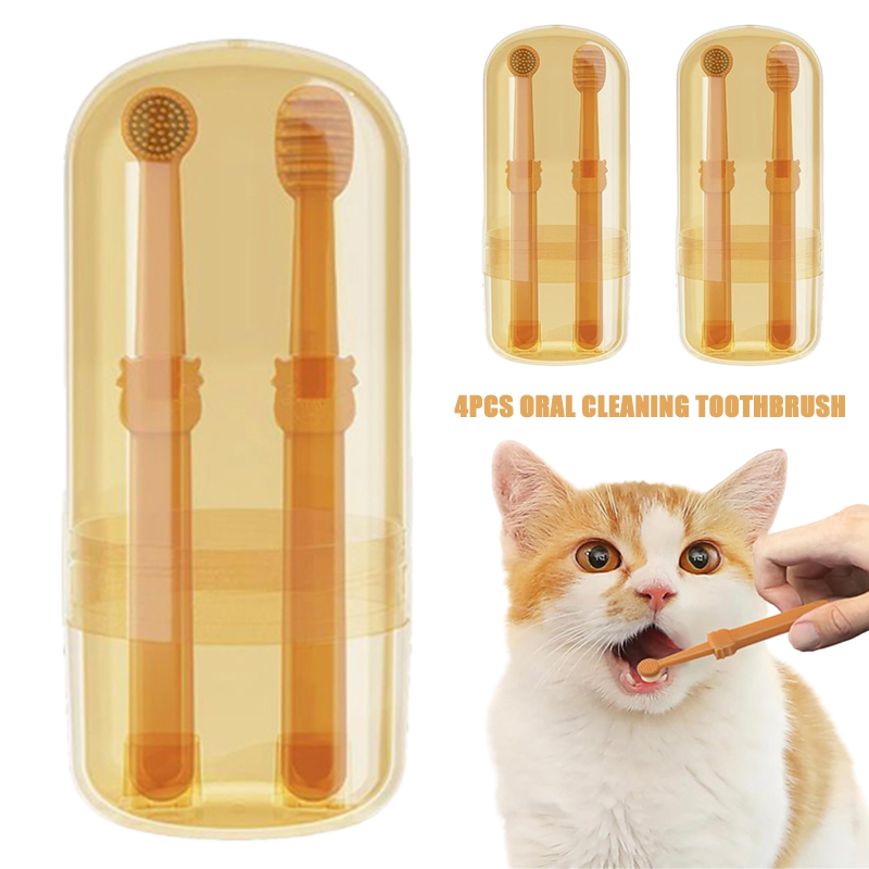 Teeth Whitening Toothbrush - Набор для чистки зубов для собак