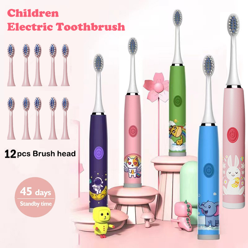 Teeth Whitening Toothbrush - Детская электрическая зубная щетка Sonic, красочный