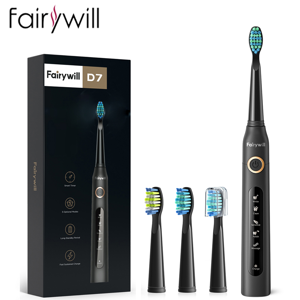 Teeth Whitening Toothbrush - Fairywill электрическая звуковая зубная щетка USB