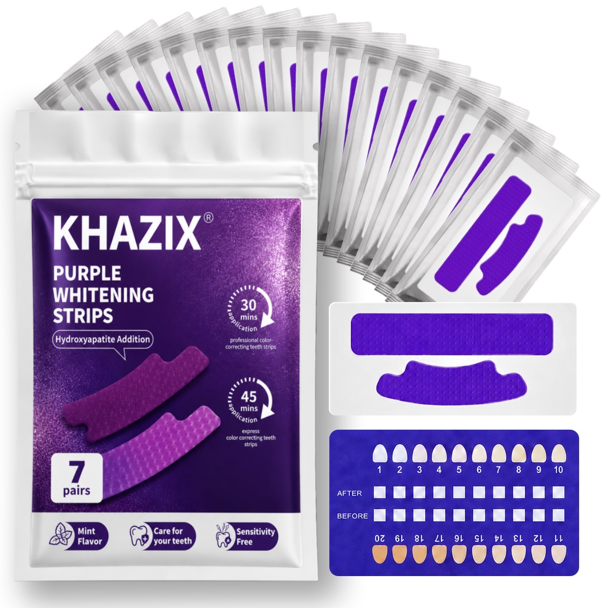 Teeth Whitening Strips Crest - 7 пар полосок для отбеливания зубов