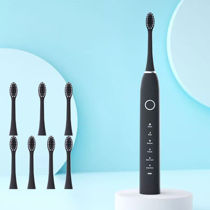 Teeth Whitening Toothbrush - 6-режимная электрическая звуковая зубная щетка, перезаряжаемая