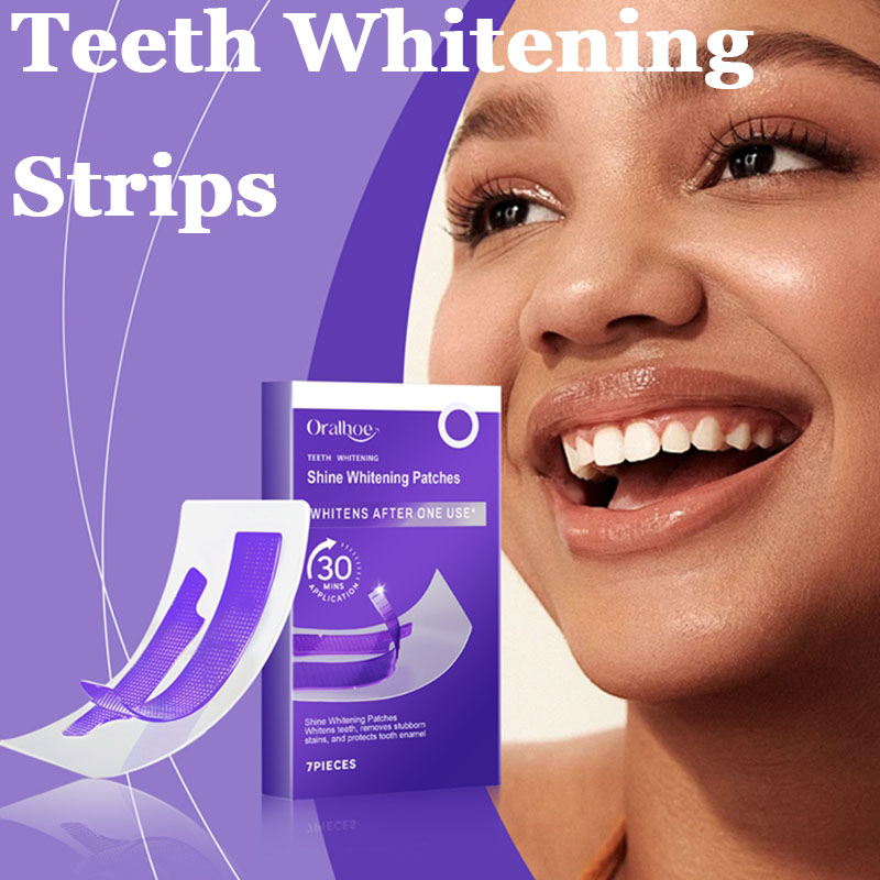 Teeth Whitening Strips Crest - Фиолетовые полоски для отбеливания зубов, удаление