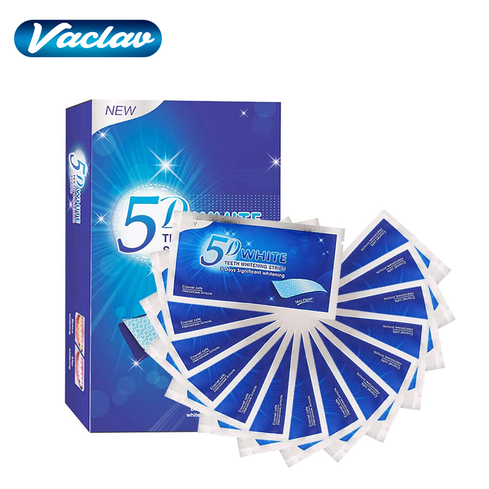 Teeth Whitening Strips Crest - 5D-полоски для отбеливания зубов, гель для