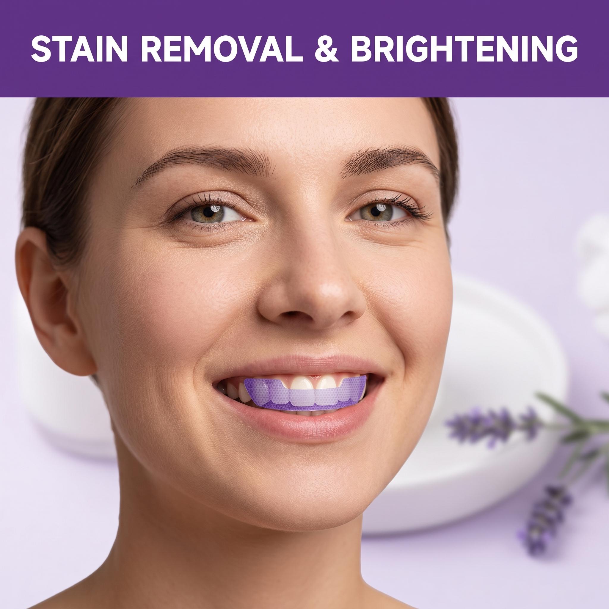 Фиолетовые полоски для отбелив – обзор и цена Teeth Whitening Strips Crest