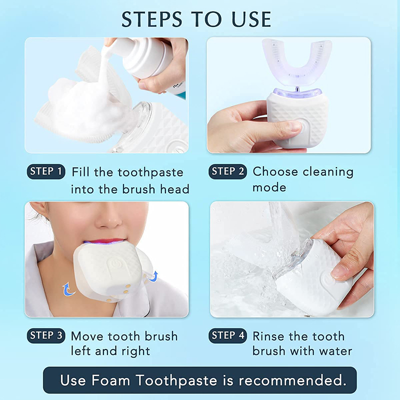 U-образная перезаряжаемая ламп – обзор и цена Teeth Whitening Light Kit