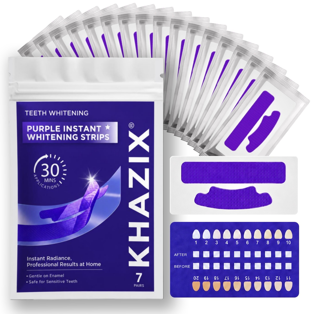 1/7 пары отбеливающих полосок  – обзор и цена Teeth Whitening Strips Crest