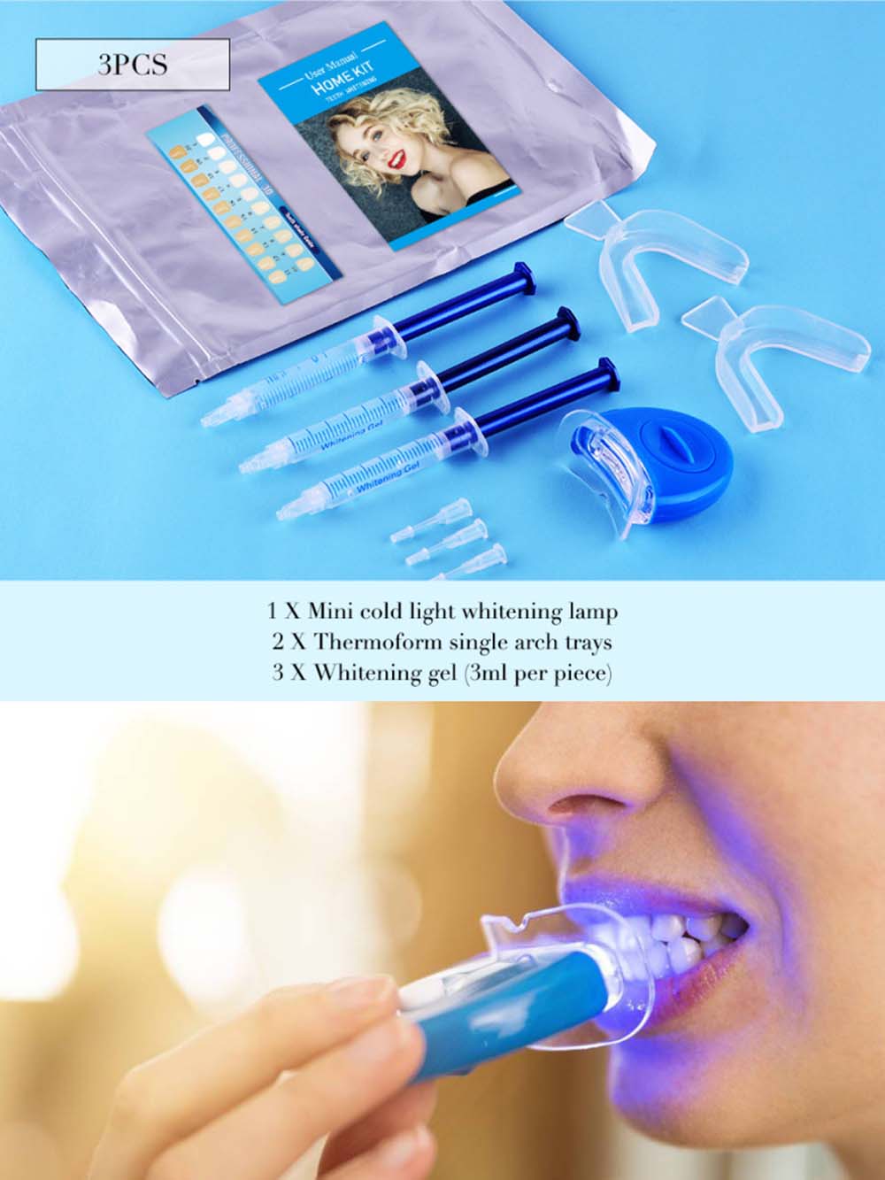 Высокое качество пероксид отбе – обзор и цена Teeth Whitening Light Kit