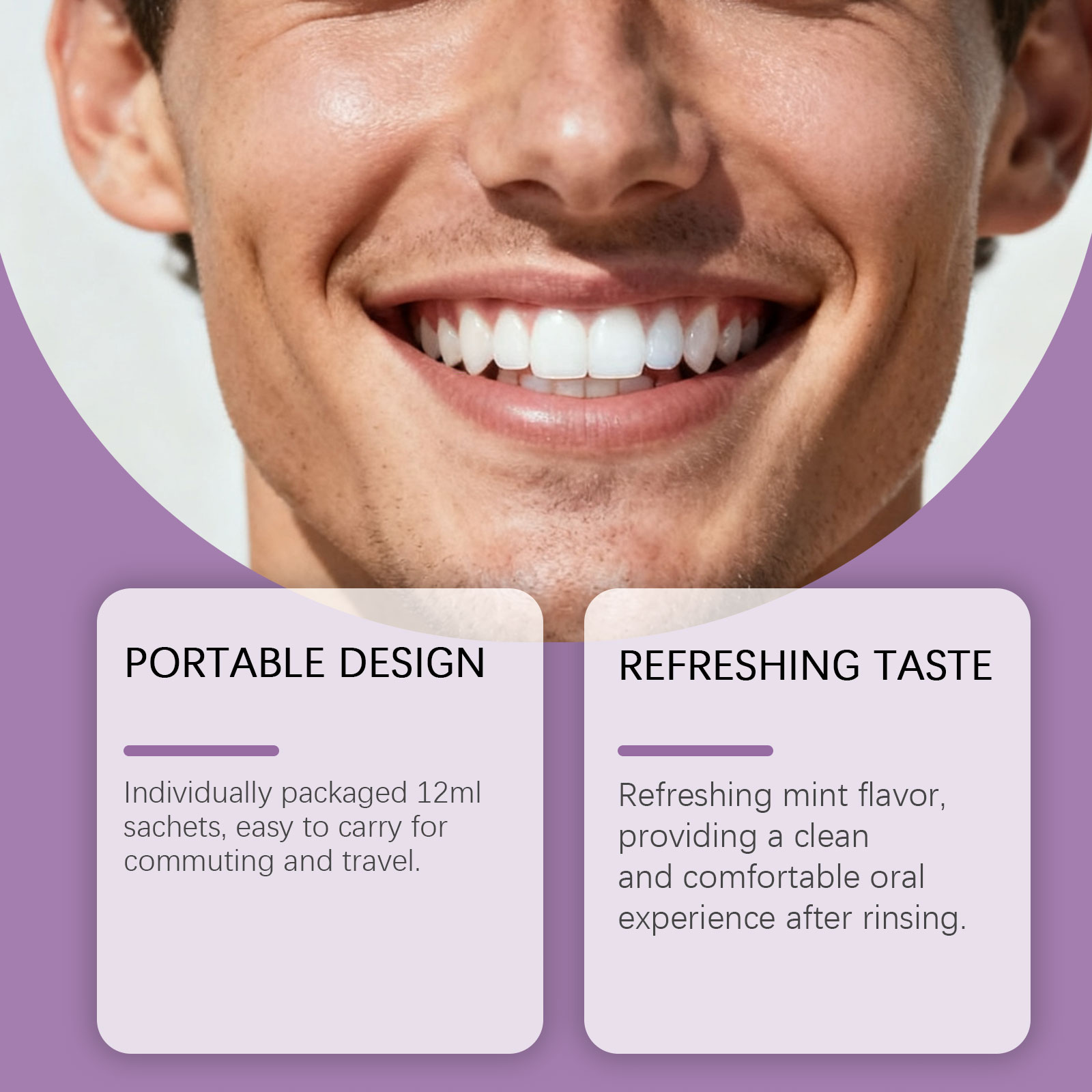 Фиолетовый ополаскиватель для  – обзор и цена Whitening Mouthwash