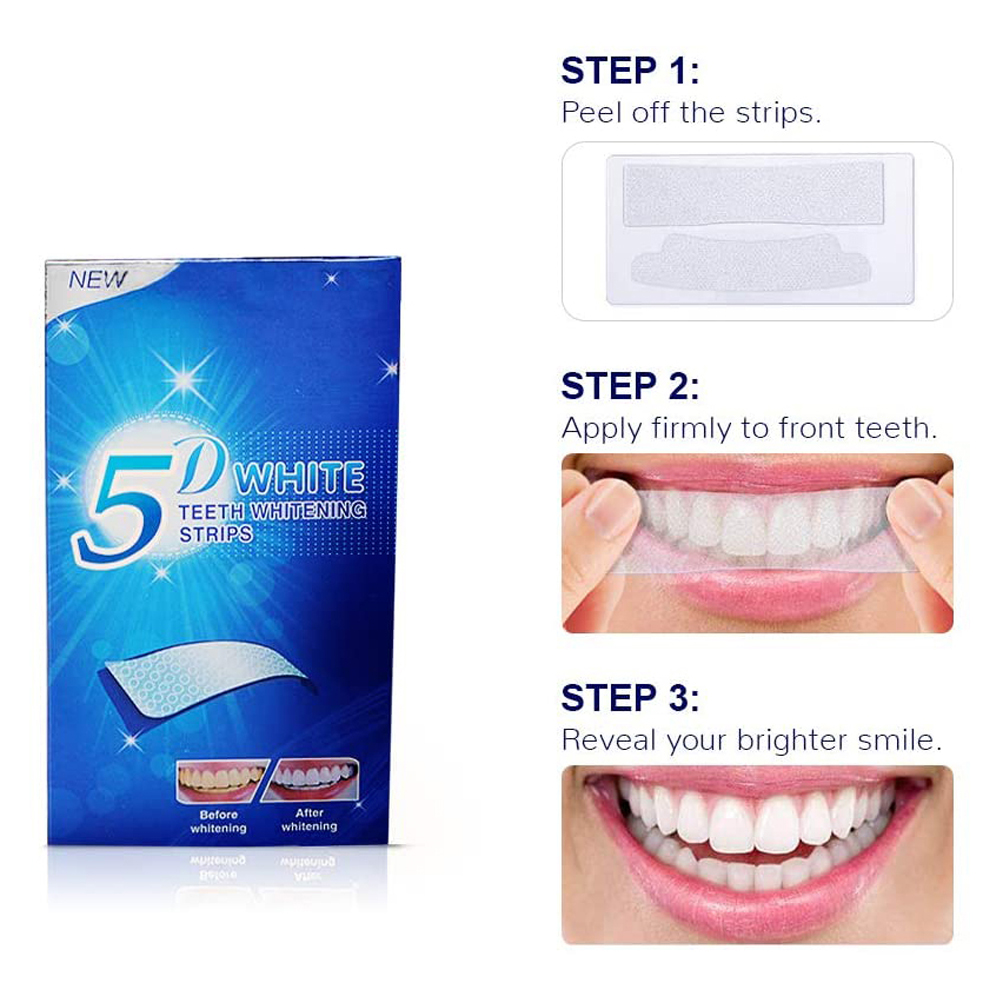 5D-полоски для отбеливания зуб – обзор и цена Teeth Whitening Strips Crest